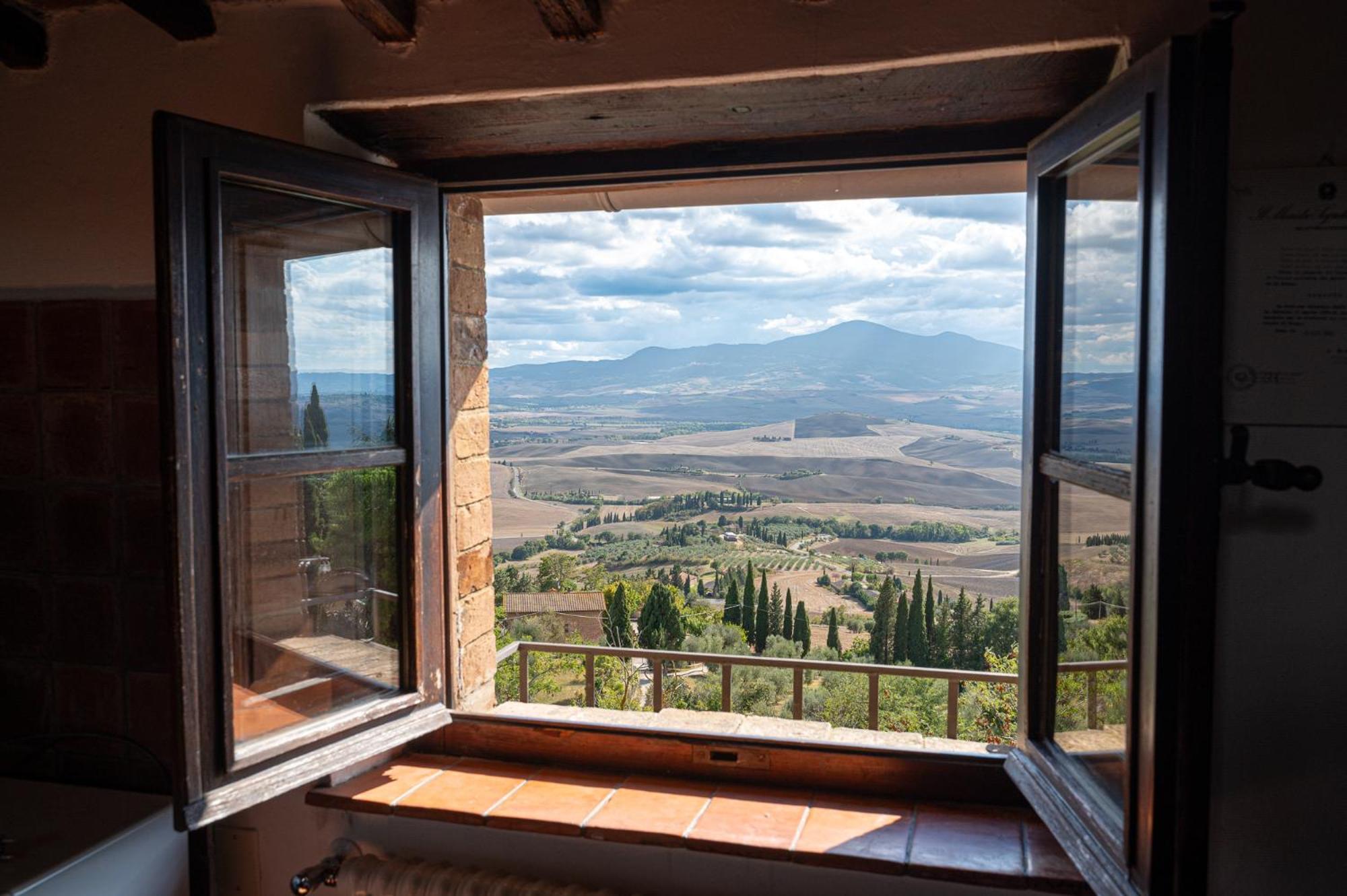 Artistica Pienza - Breathtaking Val D'Orcia View Lägenhet Exteriör bild