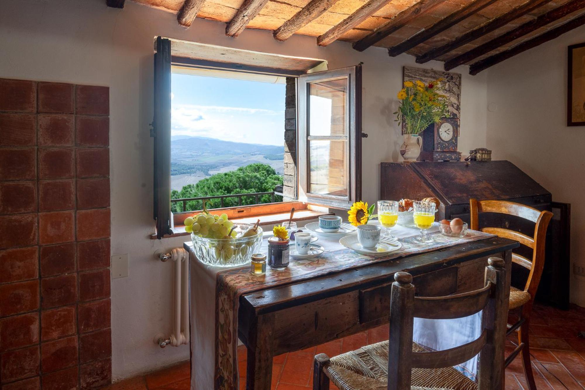 Artistica Pienza - Breathtaking Val D'Orcia View Lägenhet Exteriör bild