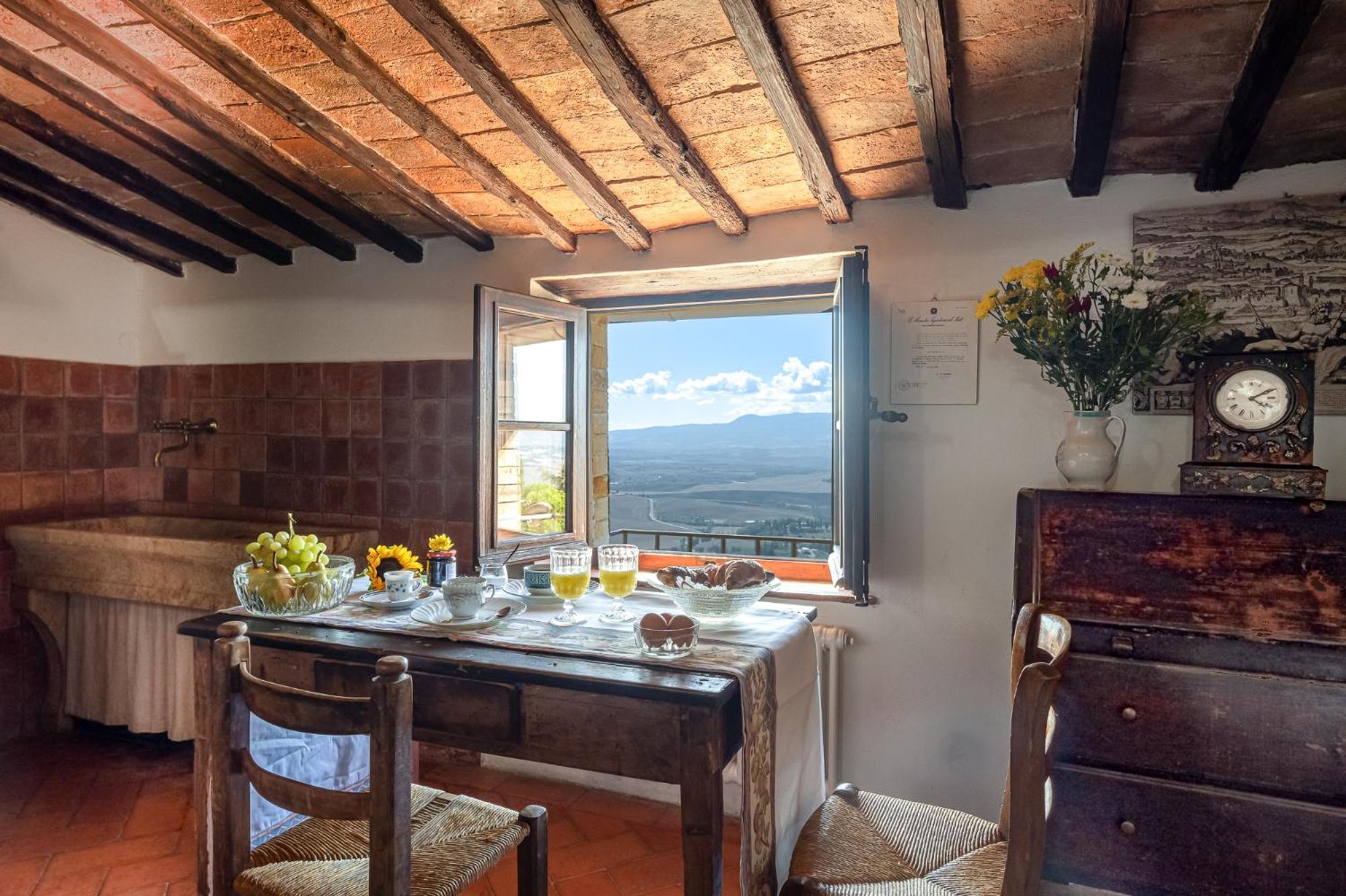 Artistica Pienza - Breathtaking Val D'Orcia View Lägenhet Exteriör bild